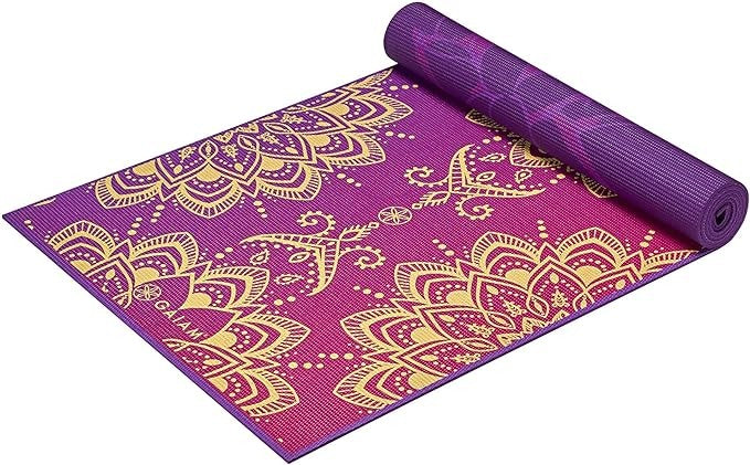 מזרן יוגה 6 מ"מ Royal Bouquet Reversible GAIAM